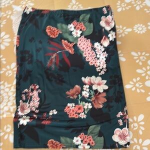 Vibrant Floral Midi Skirt